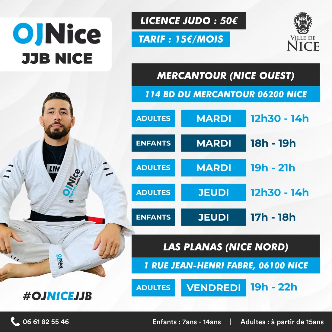 Affiche OJNice JJB Nice : tarifs, lieux et horaires