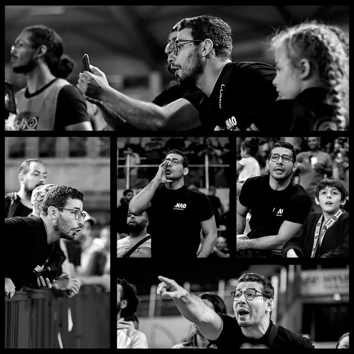 Le coach et les élèves LINAO en compétition